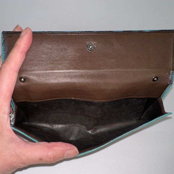 GUCCI GG Aqua Trim Monogram Wallet on Chain w/ auth cert - Picture 7 of 12